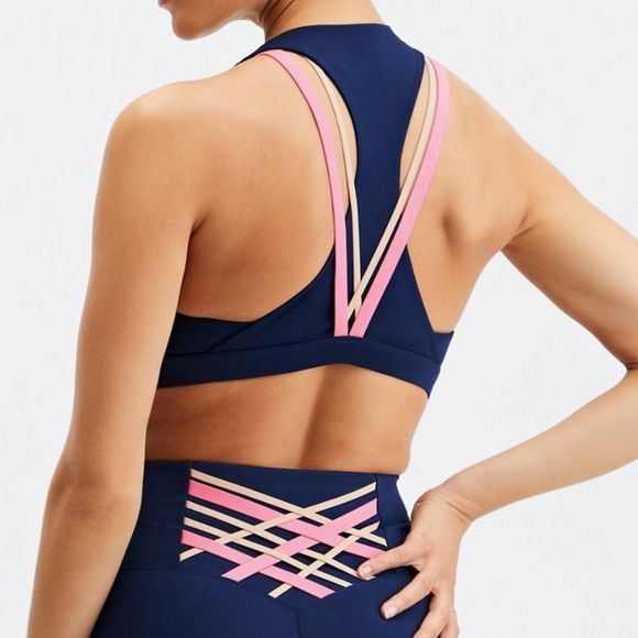 NWT Fabletics Navy/Multi Meridian 2-Piece Outfit - Picture 3 of 13